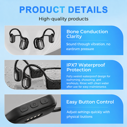 ⏳Limited time 70% discount🔥𝑺𝑪𝑵𝑫𝑹® Bone Conduction Smart Bluetooth Earphones