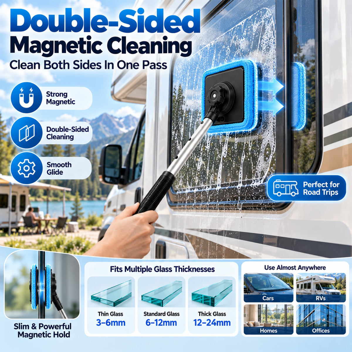 Limited-Time 30% OFF MagnaGrip™ Magnetic Windshield Cleaner