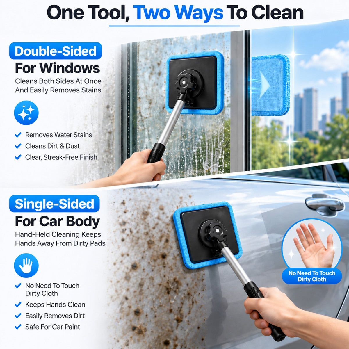 Limited-Time 30% OFF MagnaGrip™ Magnetic Windshield Cleaner