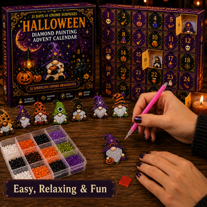 🎃 31 Days of Halloween Surprises™ - Gnome Diamond Painting Advent Calendar