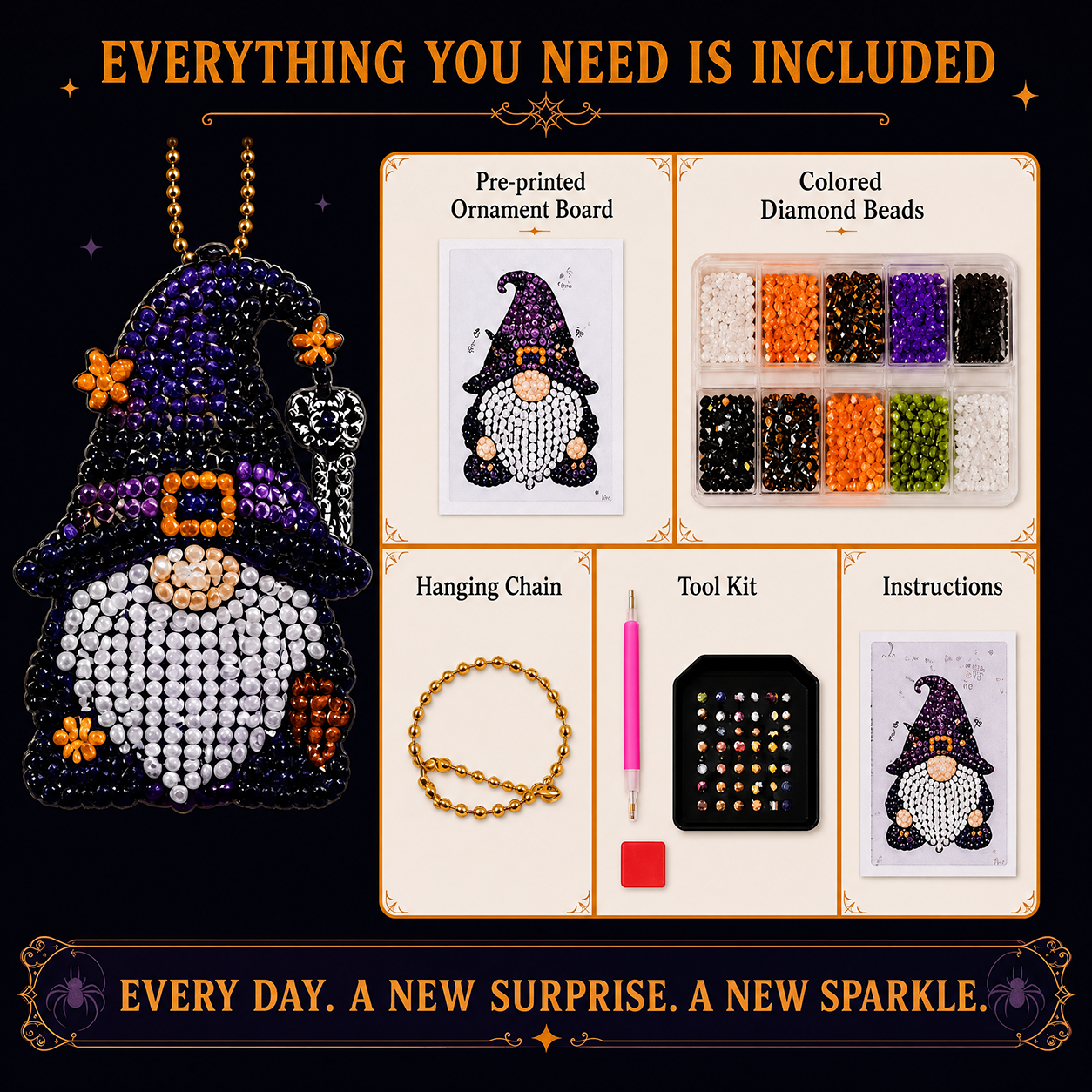 🎃 31 Days of Halloween Surprises™ - Gnome Diamond Painting Advent Calendar