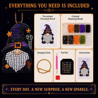 🎃 31 Days of Halloween Surprises™ - Gnome Diamond Painting Advent Calendar