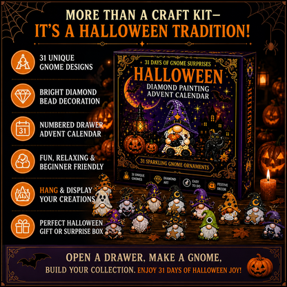 🎃 31 Days of Halloween Surprises™ - Gnome Diamond Painting Advent Calendar