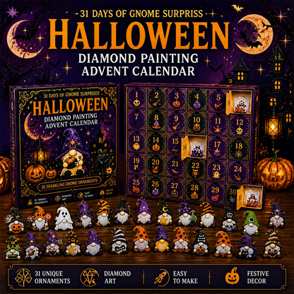 🎃 31 Days of Halloween Surprises™ - Gnome Diamond Painting Advent Calendar