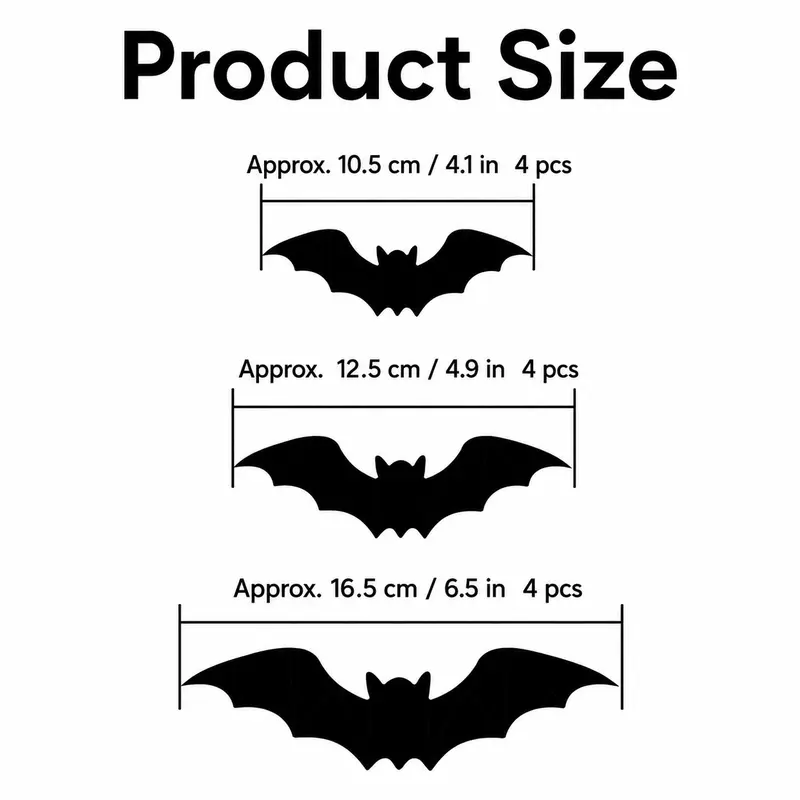 🦇 3D LED Bat Lights – Glowing Halloween Wall Decorations