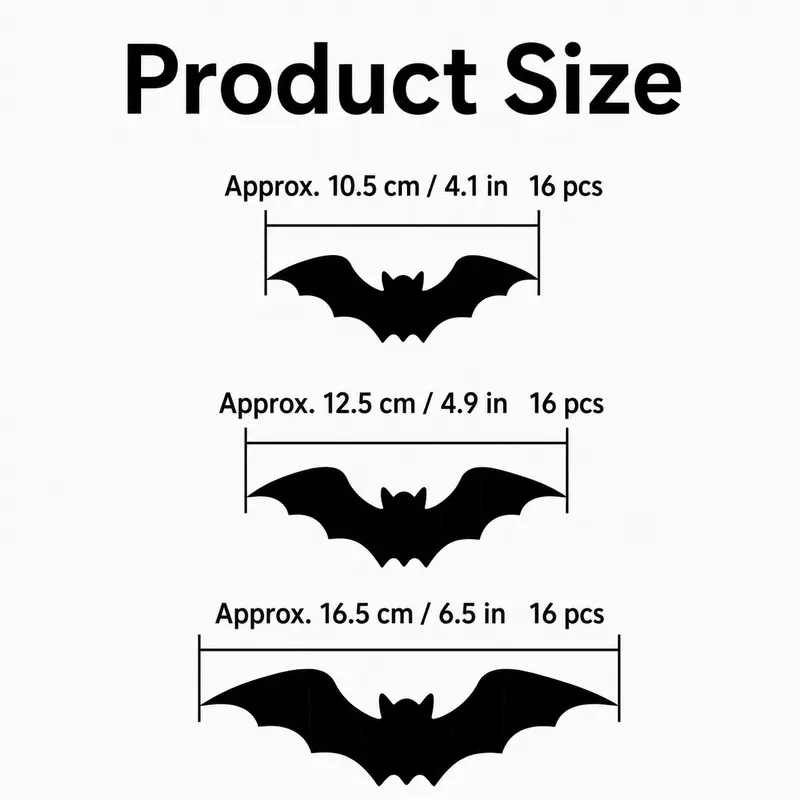 🦇 3D LED Bat Lights – Glowing Halloween Wall Decorations
