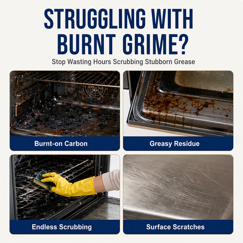 Burnt-On Grease Eraser Spray™ – Spray, Wait & Wipe Away Tough Oven & Cooktop Grime